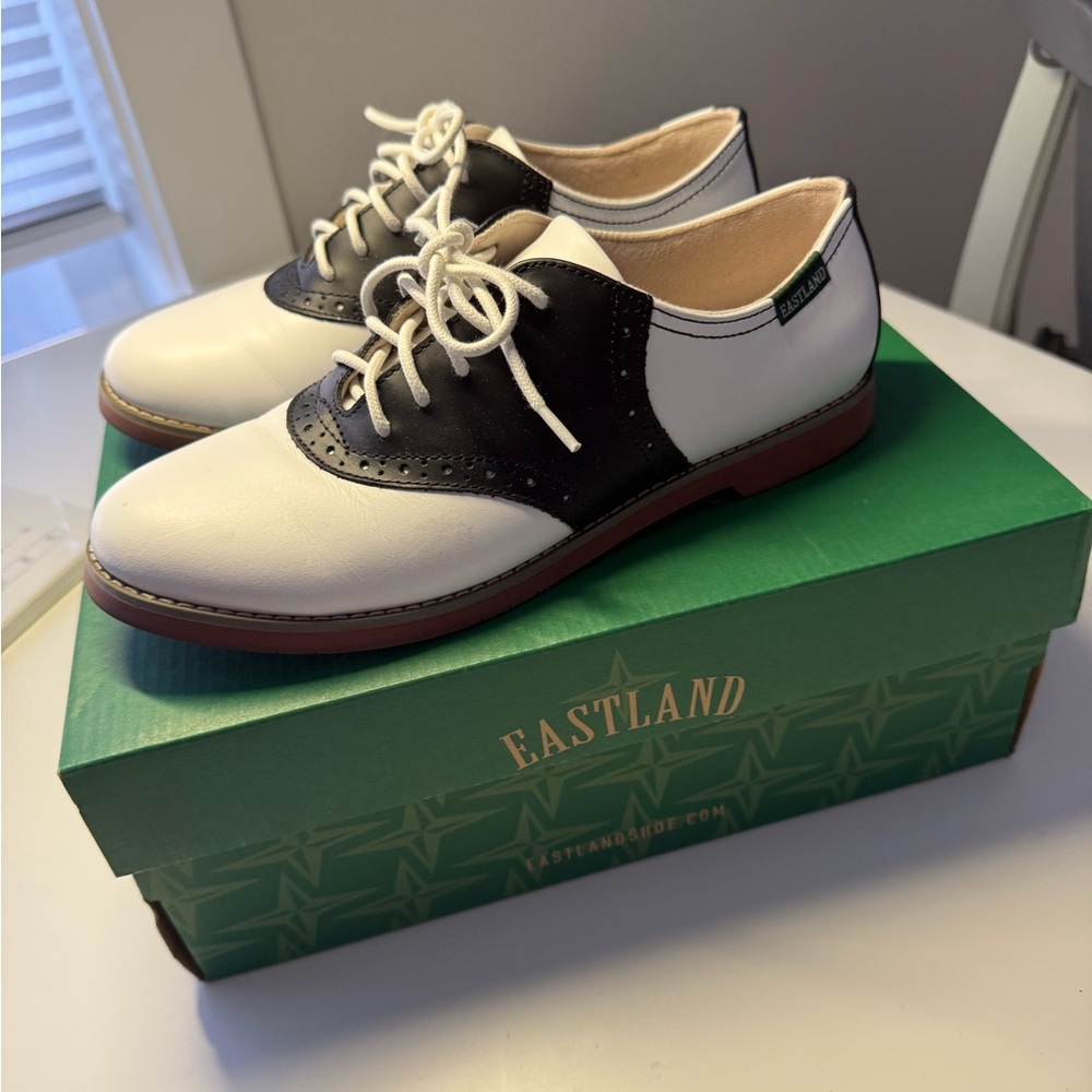 Eastland Two-Tone Leather Oxfords, 8.5